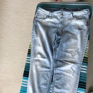 Silver Boyfriend Jeans sz16